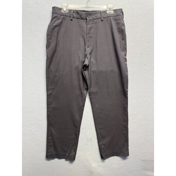 Van Heusen Mens Gray Dress Pants Size 32/30 Polyester & Rayon Blend - Picture 1 of 10